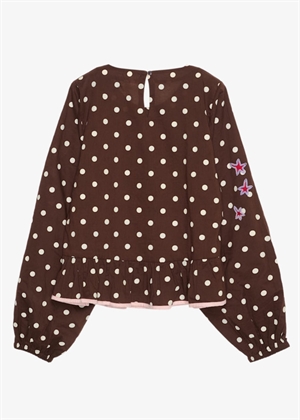 Diana bluse Brown Dot Sissel Edelbo 